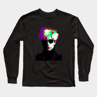 Andy Warhol Pop Art Portrait Long Sleeve T-Shirt